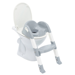 Kάθισμα τουαλέτας με σκαλάκι Thermobaby Kiddyloo Grey