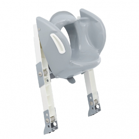Kάθισμα τουαλέτας με σκαλάκι Thermobaby Kiddyloo Grey