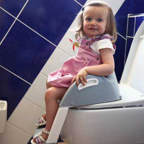 Kάθισμα τουαλέτας με σκαλάκι Thermobaby Kiddyloo Grey