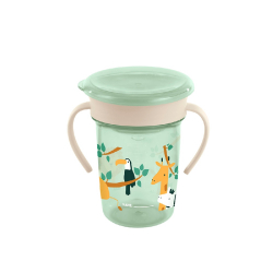 Εκπαιδευτικό ποτήρι Miniland Sippy Cup 360 Jungle 270ml