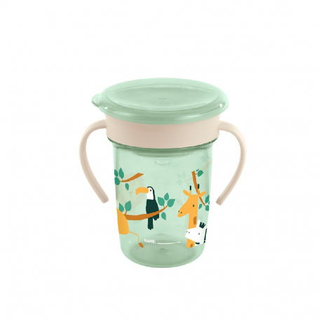 Εκπαιδευτικό ποτήρι Miniland Sippy Cup 360 Jungle 270ml