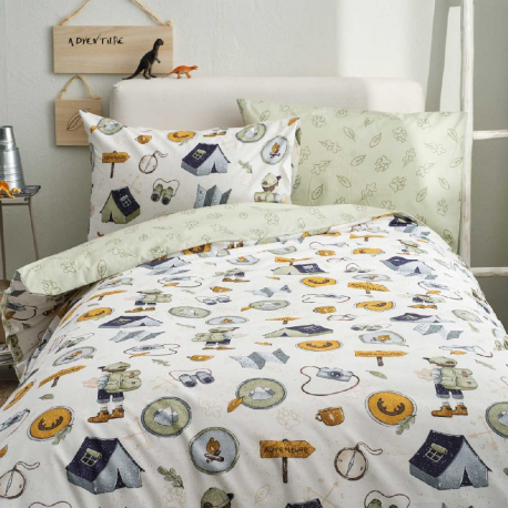 Σετ σεντόνια μονά 3 τμχ με λάστιχο Vesta Home Tommy