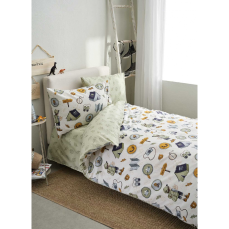 Σετ σεντόνια μονά 3 τμχ με λάστιχο Vesta Home Tommy