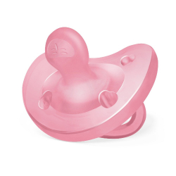 Πιπίλα Chicco όλο σιλικόνη PhysioForma® Soft Ροζ 6-16m