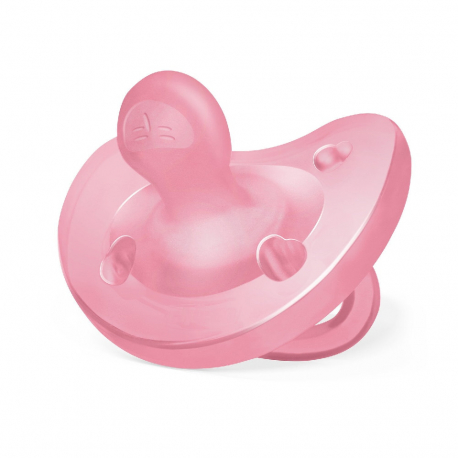 Πιπίλα Chicco όλο σιλικόνη PhysioForma® Soft Ροζ 6-16m