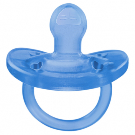 Πιπίλα Chicco όλο σιλικόνη PhysioForma® Soft Σιέλ 6-16m