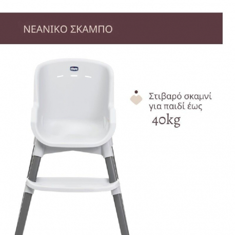 Καρέκλα φαγητού Chicco Zest Moon Grey