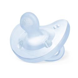 Πιπίλα Chicco όλο σιλικόνη PhysioForma® Soft Σιέλ 0-6m
