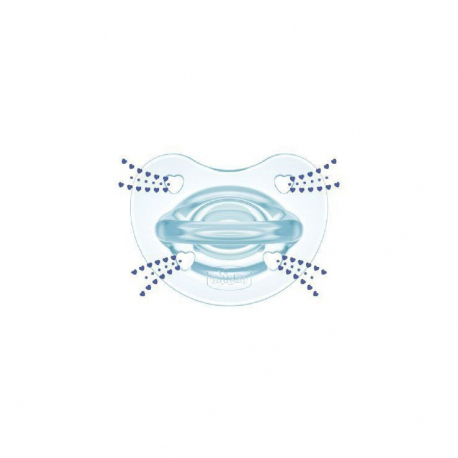 Πιπίλα Chicco όλο σιλικόνη PhysioForma® Soft Σιέλ 0-6m
