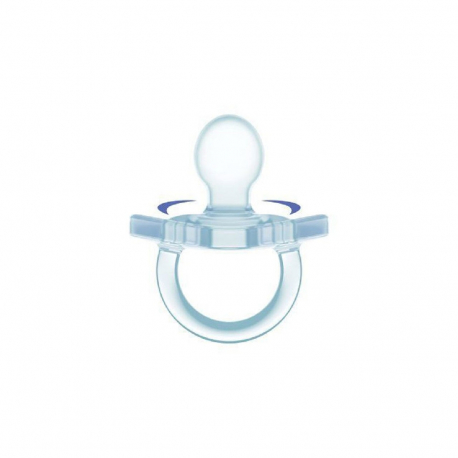 Πιπίλα Chicco όλο σιλικόνη PhysioForma® Soft Σιέλ 0-6m