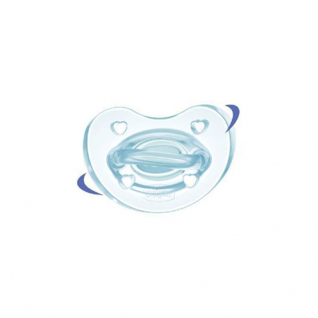 Πιπίλα Chicco όλο σιλικόνη PhysioForma® Soft Σιέλ 0-6m
