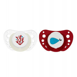 Πιπίλες Chicco PhysioForma® Air 16-36m Μπεζ / Μπορντό, σετ των 2