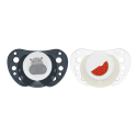 Πιπίλες Chicco PhysioForma® Air 16-36m Μπεζ / Γκρι μπλε, σετ των 2