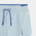 Obaibi Pantalon de jogging molleton bleu bebe fille