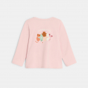 Obaibi T-shirt manches longues souris blanc bebe fille