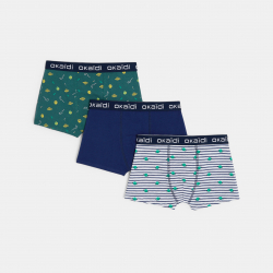 Okaidi Boxers garcon a motifs (lot de 3)