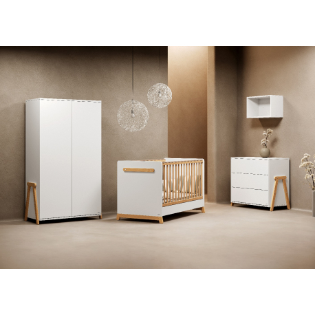 Βρεφική ντουλάπα Casababy Palmer White