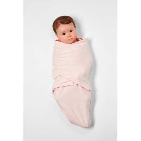Κουβέρτα - υπνόσακος φασκιώματος Meyco Swaddle Light Pink