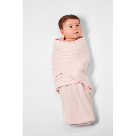 Κουβέρτα - υπνόσακος φασκιώματος Meyco Swaddle Light Pink