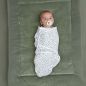 Σετ 2 κουβέρτες - υπνόσακοι φασκιώματος Meyco Swaddle Cheetah / Forest Green