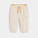 Obaibi Pantalon de jogging molleton beige bebe fille