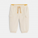 Obaibi Pantalon de jogging molleton beige bebe fille