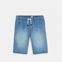 Okaidi Βερμούδα slim από μπλε τζιν ύφασμα για αγόρια