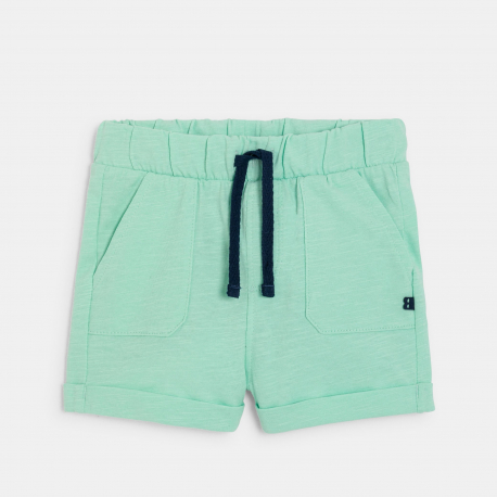 Obaibi Σορτς από ελαφρύ ύφασμα πράσινο για μωρά αγοράκια