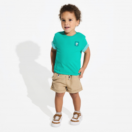 Obaibi Σορτς από λινό και βαμβάκι