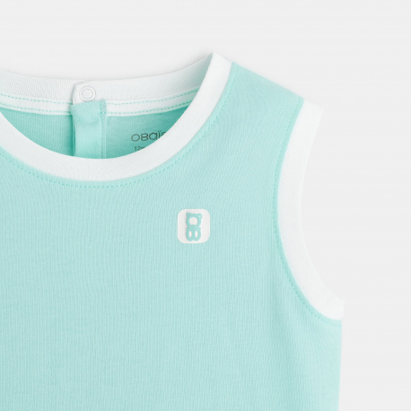 Obaibi Φανελάκι αμάνικο από μακό για μωρά αγοράκια