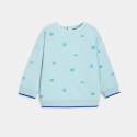 Obaibi Pull en maille animaux bleu bebe garcon