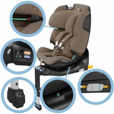 Κάθισμα αυτοκινήτου Maxi-Cosi® Emerald 360 Pro Authentic Truffle 40-150 cm