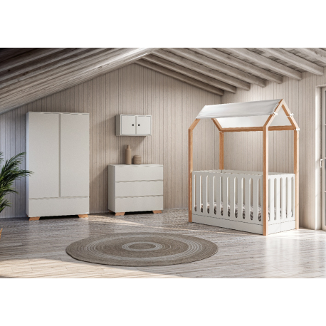 Ράφι τοίχου με πορτάκια Casababy La Maison Ecru