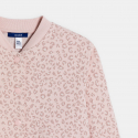 Okaidi Blouson teddy maille imprimee rose fille