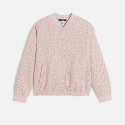 Okaidi Blouson teddy maille imprimee rose fille