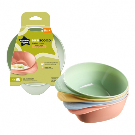Σετ 4 μπολ Tommee Tippee Easi Scoop™ Feeding Bowls