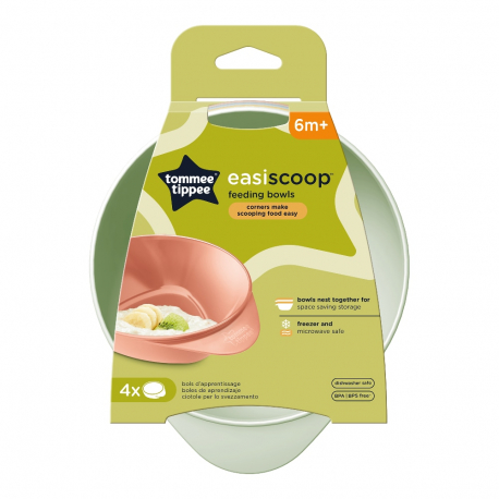 Σετ 4 μπολ Tommee Tippee Easi Scoop™ Feeding Bowls