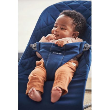 Ριλάξ Babybjorn Bliss Woven Classic Quilt Midnight Blue