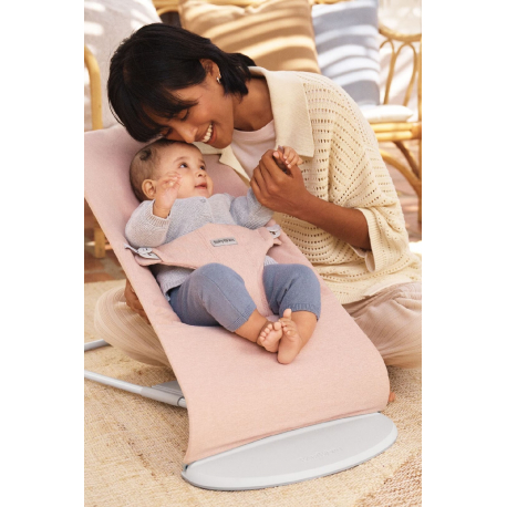 Ριλάξ Babybjorn Bliss Woven Melange Light Pink