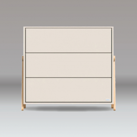 Βρεφική συρταριέρα με 3 συρτάρια Casababy Palmer Beige