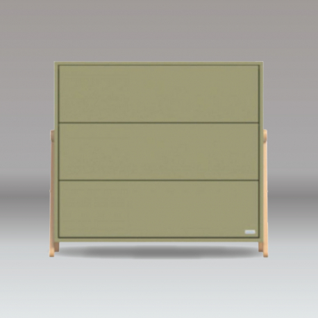 Βρεφική συρταριέρα με 3 συρτάρια Casababy Palmer Olive