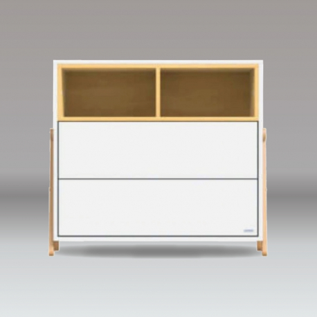 Βρεφική συρταριέρα με 2 συρτάρια Casababy Palmer White