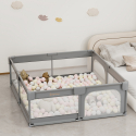 Πάρκο ορθογώνιο Bebe Stars Playzen Grey 180x200 cm
