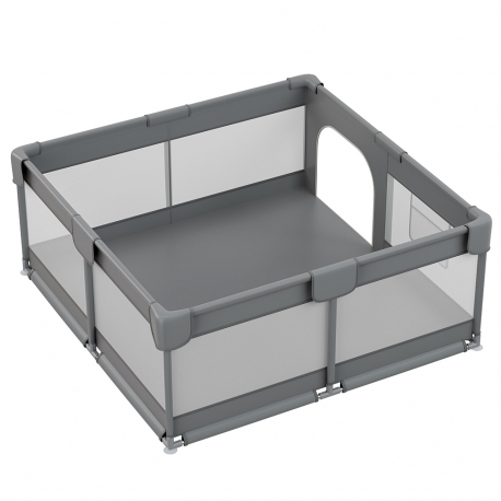 Πάρκο τετράγωνο Bebe Stars Playzen Grey 150x150 cm