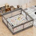 Πάρκο τετράγωνο Bebe Stars Playzen Grey 150x150 cm