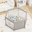 Πάρκο πολύγωνο Bebe Stars Nestilo Grey