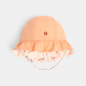 Obaibi Καπέλο ηλίου διπλής όψης πορτοκαλί για μωρά κοριτσάκια