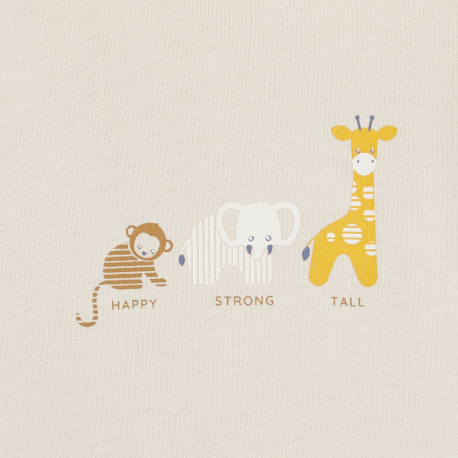 Obaibi Φορμάκι ύπνου από μακό με μοτίφ ζωάκια, λευκό για μωρά αγοράκια (σετ των 2)