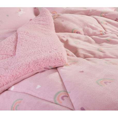 Παιδικό κουβερτοπάπλωμα μονό Nef-Nef Homeware Unicorns Style 160x220 cm