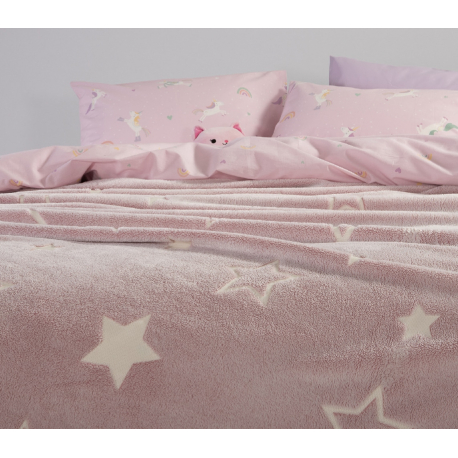 Παιδική κουβέρτα πολυέστερ μονή Nef-Nef Homeware Starlight 160x220 cm